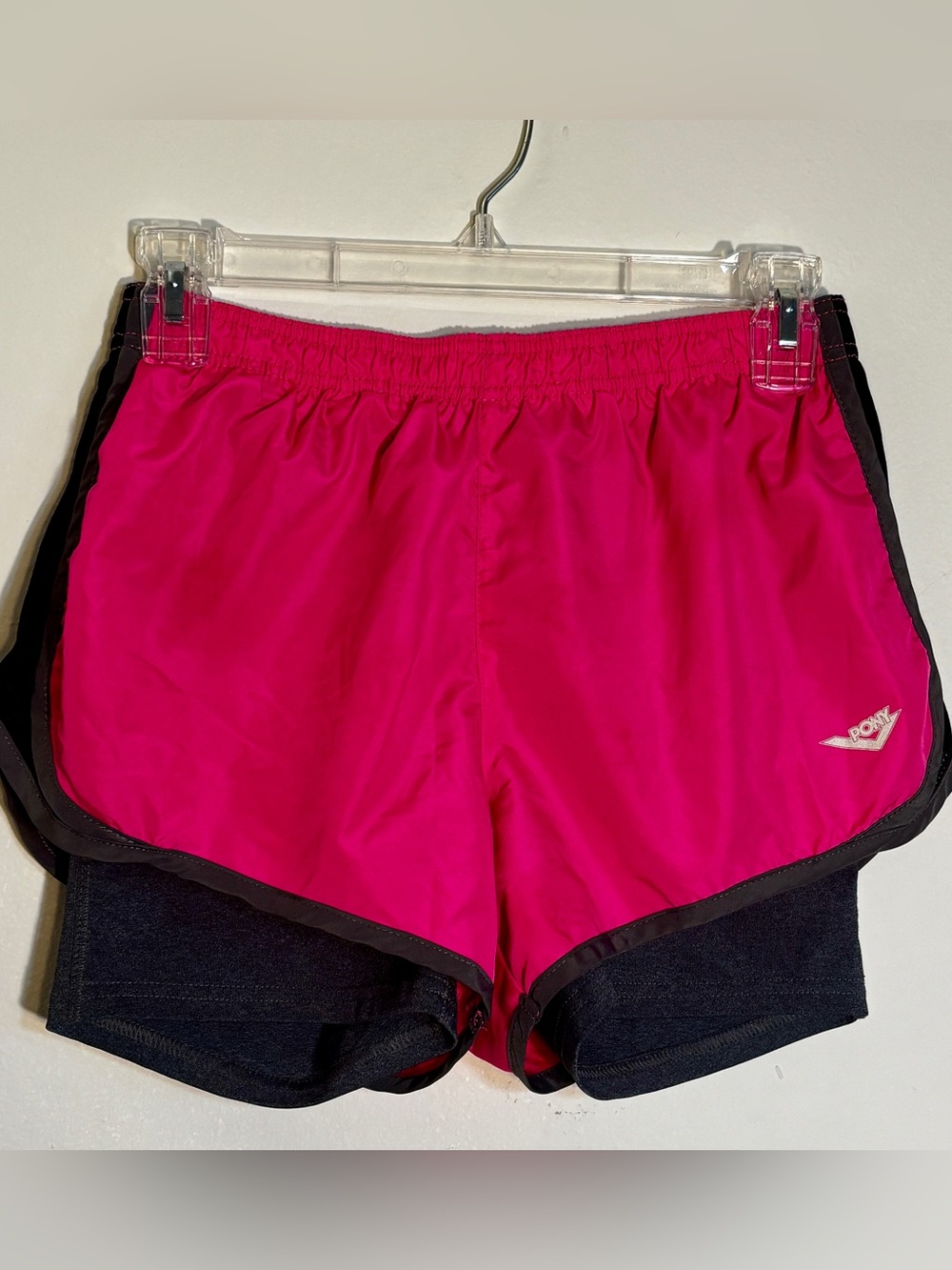 PONY Women's Pink Layered Athletic Shorts